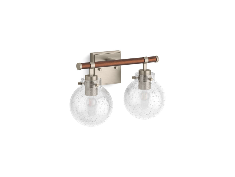 KOHLER K-38413-SC02 Holt Two-light sconce, brushed nickel