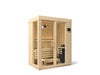 KOHLER K-38440-1FNC C1 Two-person Indoor Sauna with Floor, Scandinavian Spruce - 3/4 view of product