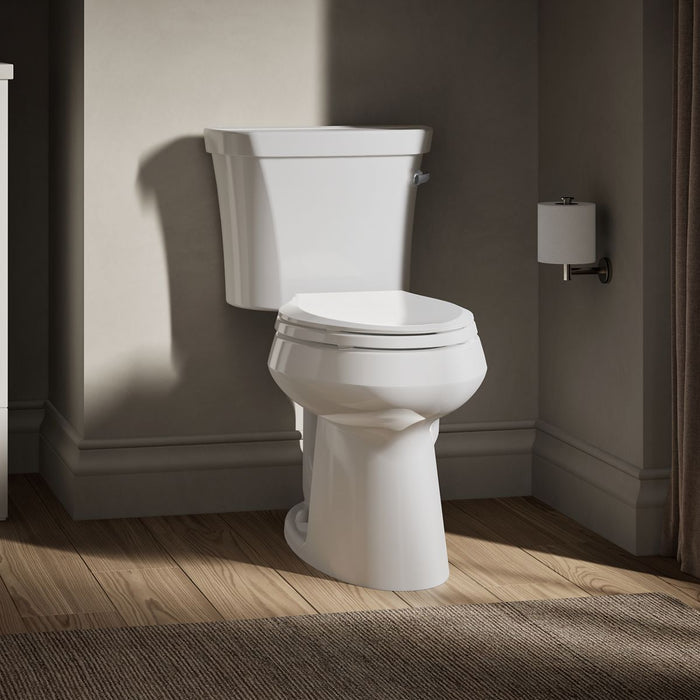 KOHLER K-3889-RA Highline Two-piece elongated toilet, 1.28 gpf - White