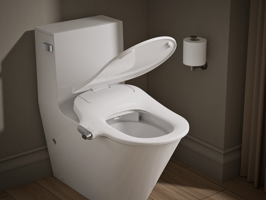KOHLER K-39224-0 K-39224 PureWash M325 D-shaped Manual Bidet Toilet Seat