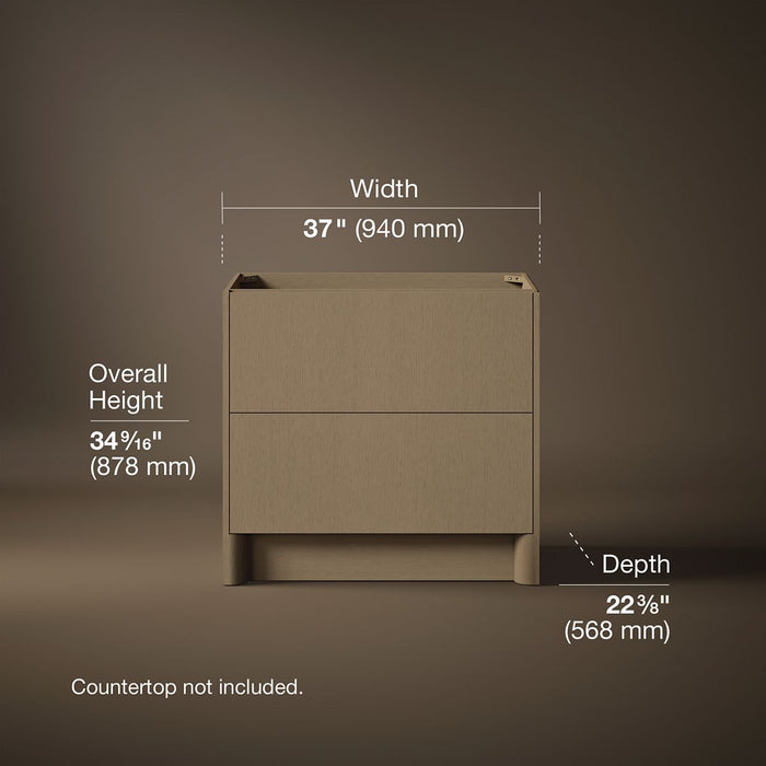 3/4 view of product with dimensions