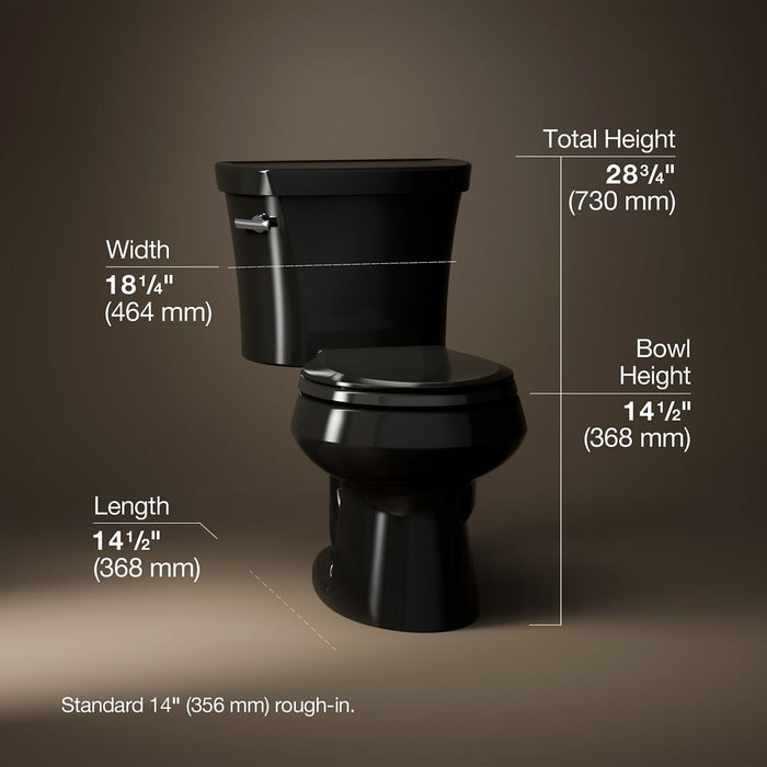 3/4 view of product with dimensions