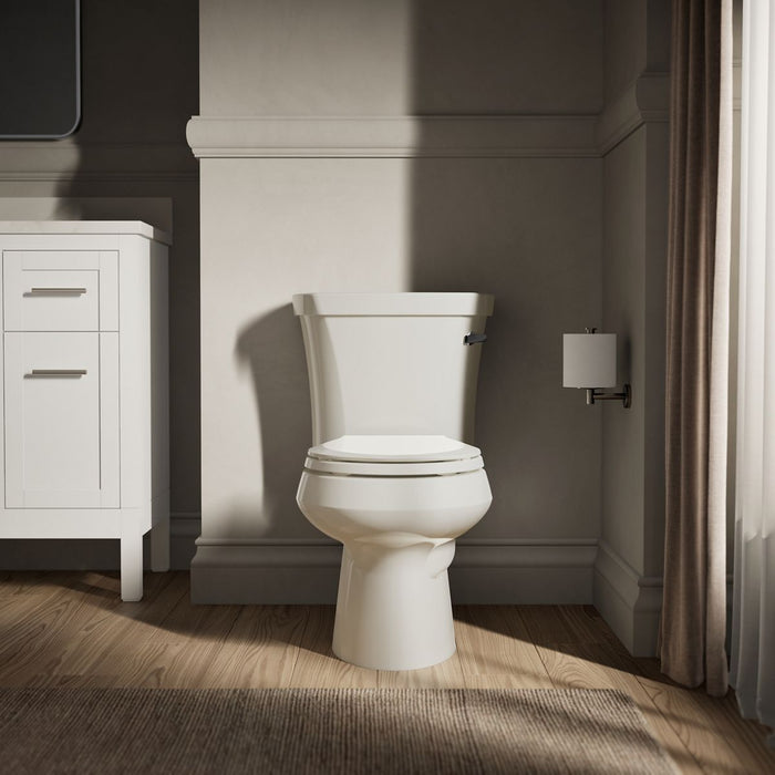 KOHLER K-3947-RZ Wellworth Two-piece round-front toilet, 1.28 gpf