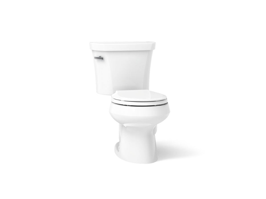 KOHLER K-3947-T Wellworth Two-piece round-front toilet, 1.28 gpf