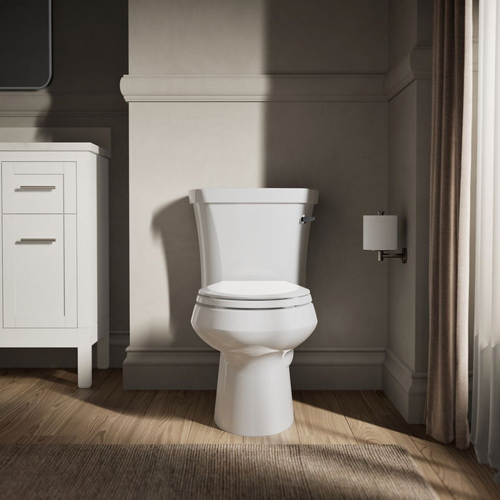 KOHLER K-3948-TR Wellworth Two-piece elongated toilet, 1.28 gpf