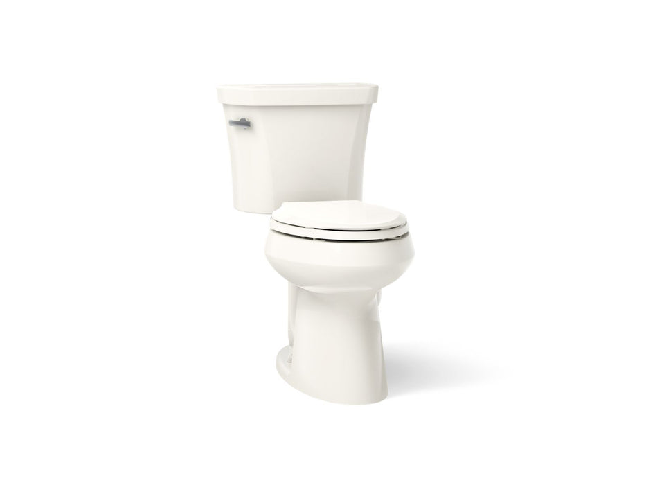 KOHLER K-3949-T Highline Two-piece elongated toilet, 1.28 gpf, biscuit