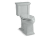 KOHLER K-3950 Tresham Two-piece elongated toilet, 1.28 gpf, ice grey
