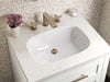 KOHLER K-39603-ASB Hadron 24" bathroom vanity cabinet with sink and quartz top, white - view 3