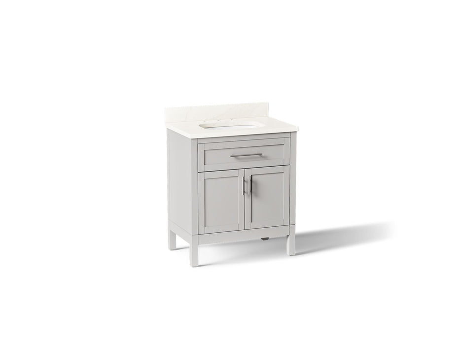 KOHLER K-39604-ASB Hadron 30" bathroom vanity cabinet with sink and quartz top