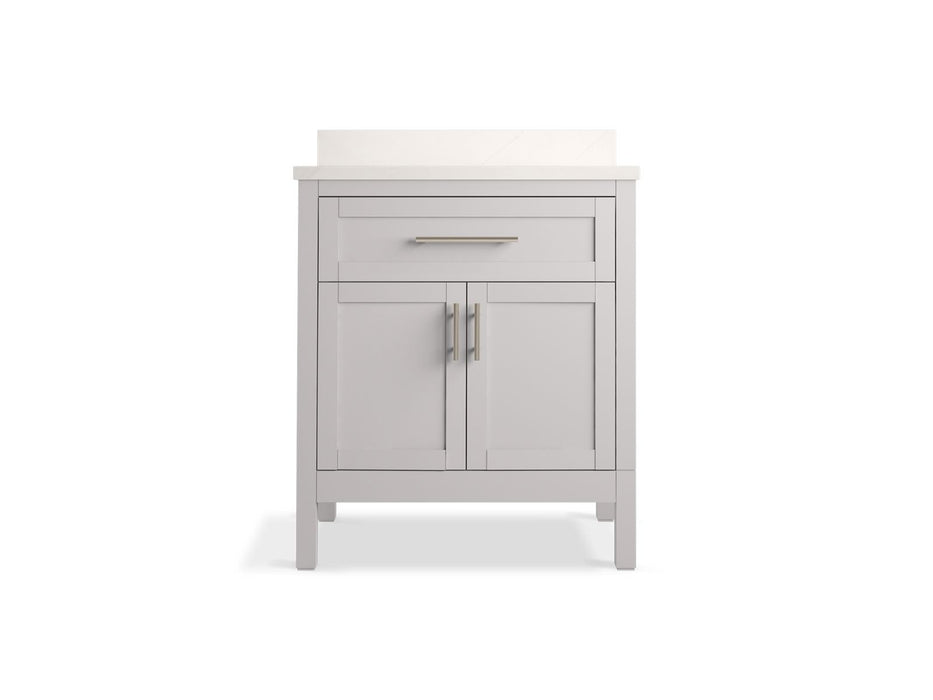 KOHLER K-39604-ASB Hadron 30" bathroom vanity cabinet with sink and quartz top
