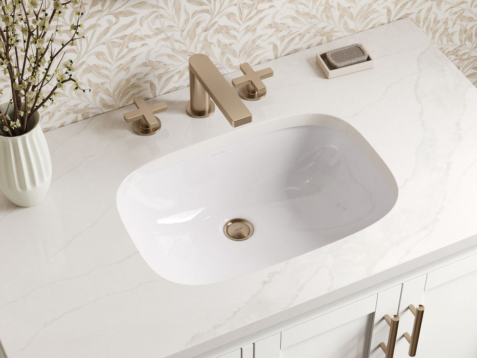 KOHLER K-39605-ASB Hadron 36" bathroom vanity cabinet with sink and quartz top, white - view 5