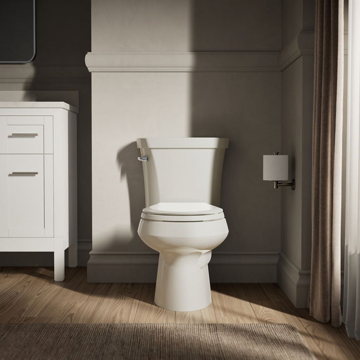KOHLER K-3977 Wellworth Two-piece round-front toilet, 1.6 gpf