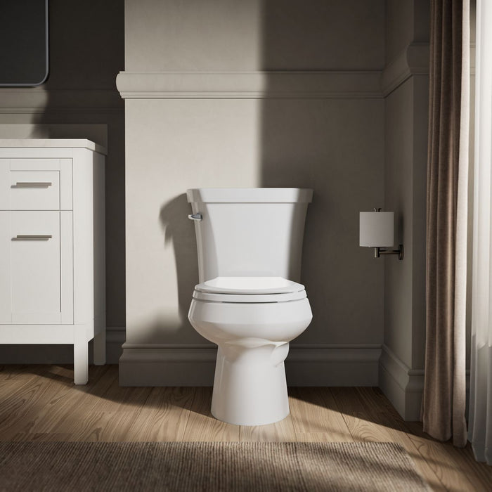 KOHLER K-3977 Wellworth Two-piece round-front toilet, 1.6 gpf