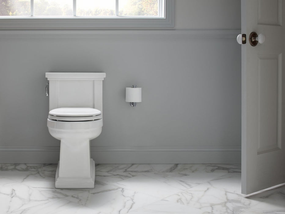 KOHLER K-3981 Tresham One-piece compact elongated toilet with skirted trapway, 1.28 gpf