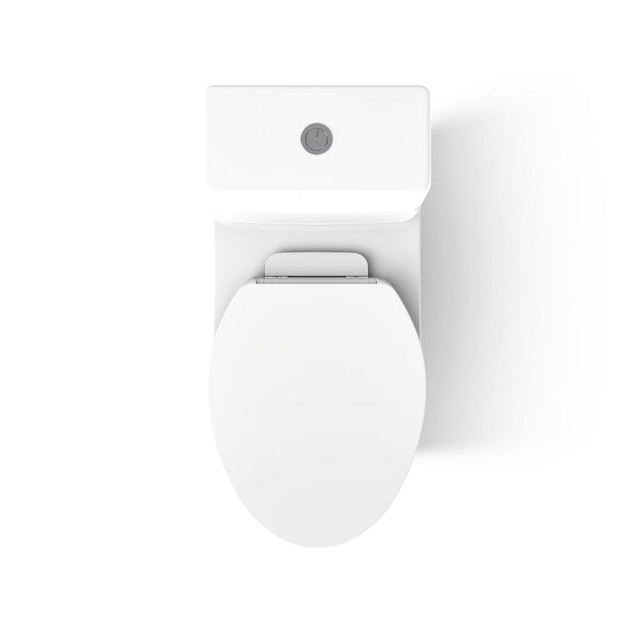 KOHLER K-3983-S Reach One-piece compact elongated toilet with skirted trapway, dual-flush