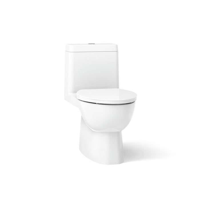 KOHLER K-3983-S Reach One-piece compact elongated toilet with skirted trapway, dual-flush