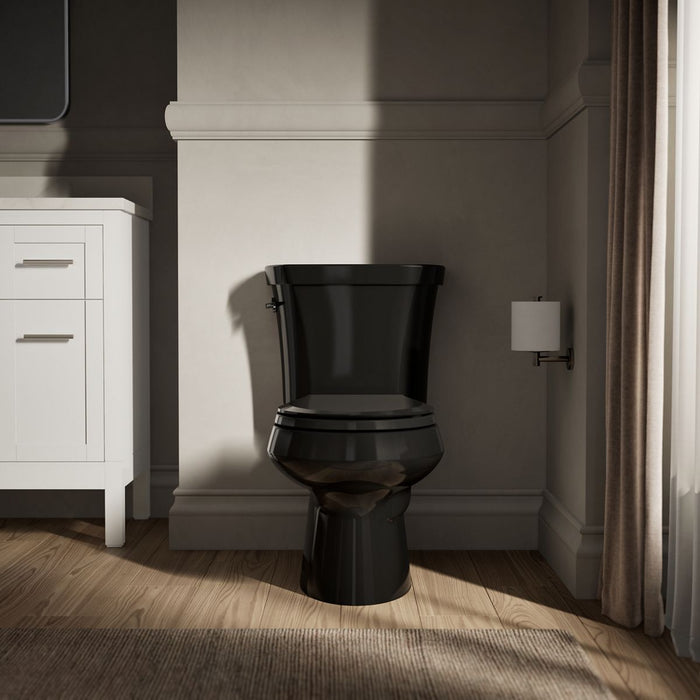 KOHLER K-3987 Wellworth Two-piece round-front toilet, dual-flush