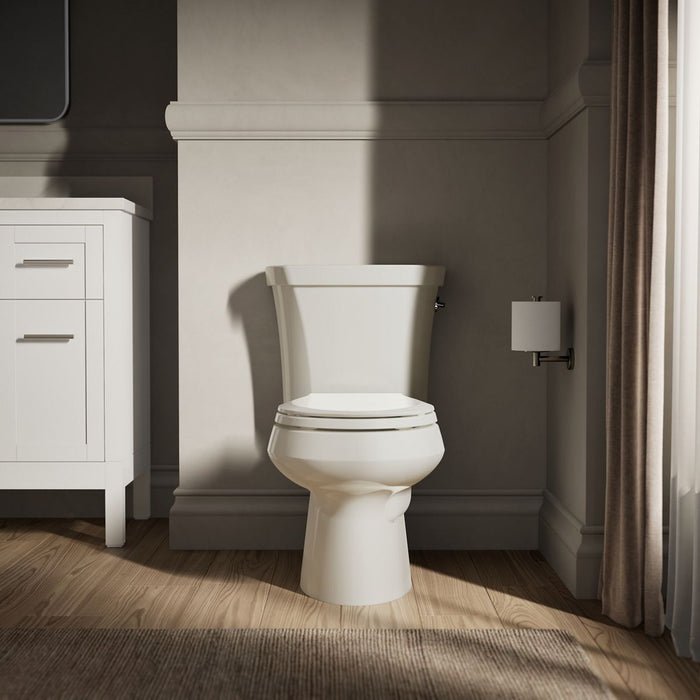 KOHLER K-3987-RA Wellworth Two-piece round-front toilet, dual-flush