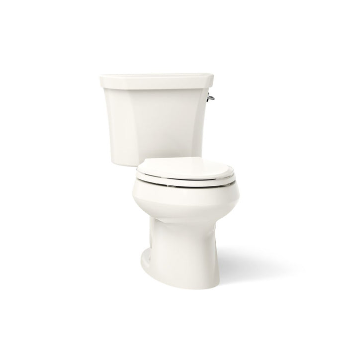KOHLER K-3988-RA Wellworth Two-piece elongated toilet, dual-flush - Biscuit
