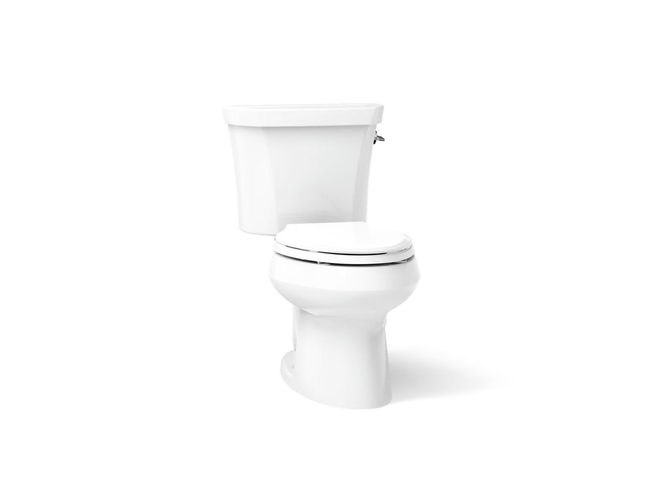 KOHLER K-3988-RA Wellworth Two-piece elongated toilet, dual-flush - White
