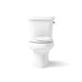 KOHLER K-3988-RA Wellworth Two-piece elongated toilet, dual-flush - White