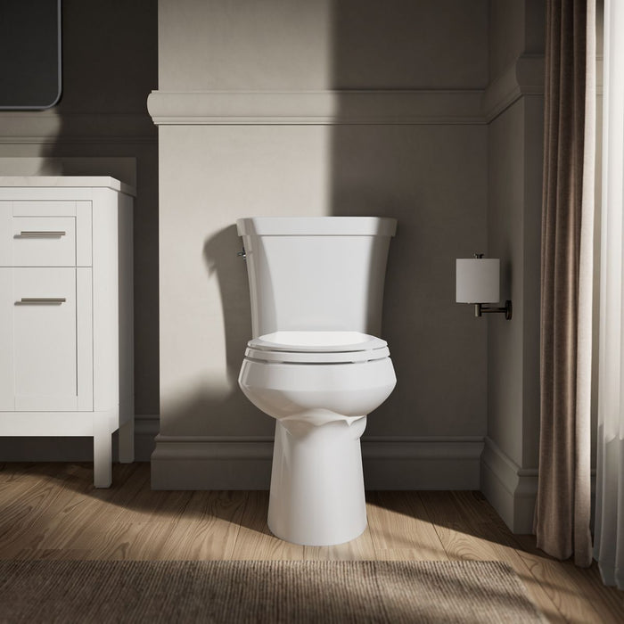 KOHLER K-3989-0 K-3989 Highline Two-piece Elongated Toilet, Dual-flush