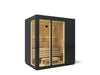 KOHLER K-39951-1FNC C1 Three-person Indoor Sauna with Floor, Graphite Grey - 3/4 view of product