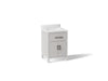 KOHLER K-40637-BD1 Kresla 24" bathroom vanity cabinet with sink and quartz top, atmos grey