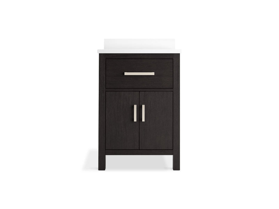 KOHLER K-40637-BD1 Kresla 24" bathroom vanity cabinet with sink and quartz top, carbon oak - view 4