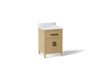 KOHLER K-40637-BD1 Kresla 24" bathroom vanity cabinet with sink and quartz top, light oak