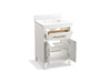 KOHLER K-40637-BD1 Kresla 24" bathroom vanity cabinet with sink and quartz top, white - view 2