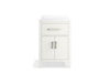 KOHLER K-40637-BD1 Kresla 24" bathroom vanity cabinet with sink and quartz top, white - view 3