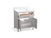 KOHLER K-40638-BD1 Kresla 30" bathroom vanity cabinet with sink and quartz top, atmos grey - view 2