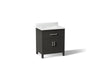 KOHLER K-40638-BD1 Kresla 30" bathroom vanity cabinet with sink and quartz top, carbon oak