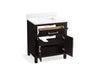KOHLER K-40638-BD1 Kresla 30" bathroom vanity cabinet with sink and quartz top, carbon oak - view 2