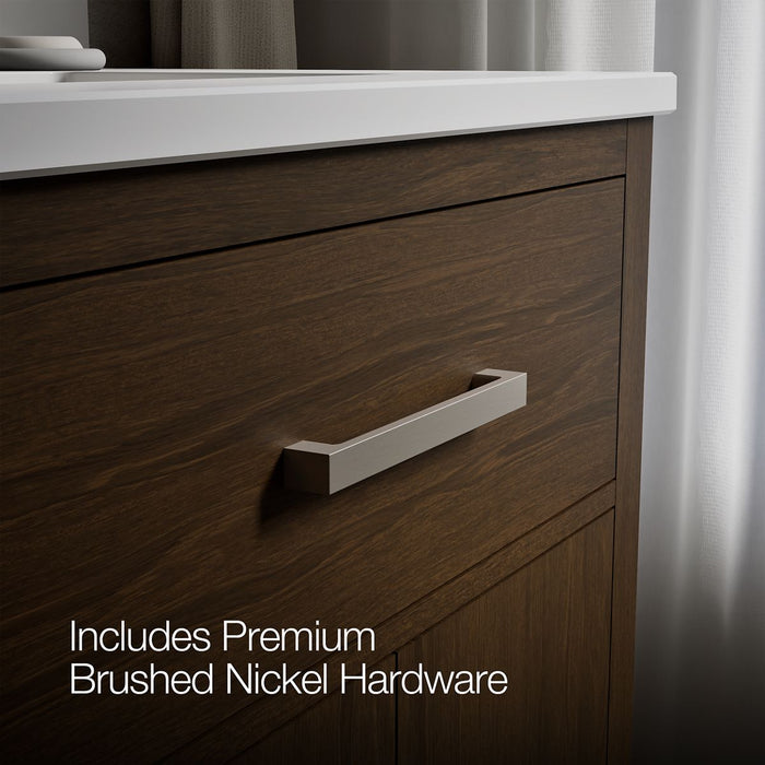 KOHLER K-40638-BD1 Kresla 30" bathroom vanity cabinet with sink and quartz top, draper oak - view 4