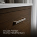 KOHLER K-40638-BD1 Kresla 30" bathroom vanity cabinet with sink and quartz top, draper oak - view 4