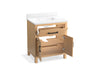 KOHLER K-40638-BD1 Kresla 30" bathroom vanity cabinet with sink and quartz top, light oak - view 2