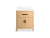 KOHLER K-40638-BD1 Kresla 30" bathroom vanity cabinet with sink and quartz top, light oak - view 4