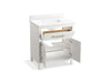 KOHLER K-40638-BD1 Kresla 30" bathroom vanity cabinet with sink and quartz top, white - view 2