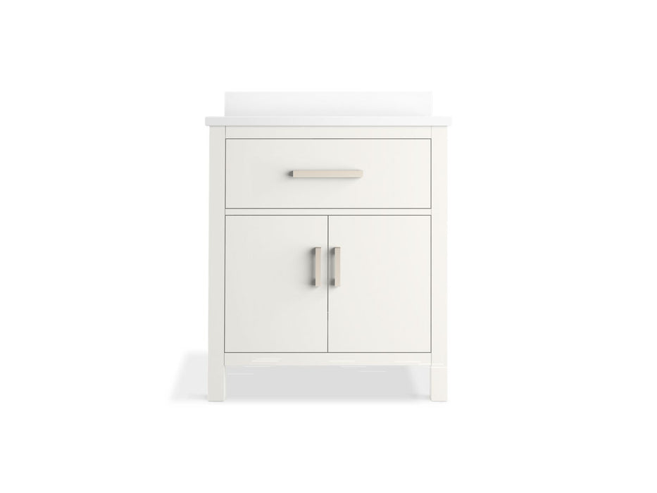 KOHLER K-40638-BD1 Kresla 30" bathroom vanity cabinet with sink and quartz top, white - view 3