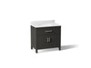 KOHLER K-40639-BD1 Kresla 36" bathroom vanity cabinet with sink and quartz top, carbon oak