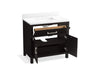 KOHLER K-40639-BD1 Kresla 36" bathroom vanity cabinet with sink and quartz top, carbon oak - view 2