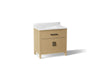 KOHLER K-40639-BD1 Kresla 36" bathroom vanity cabinet with sink and quartz top, light oak