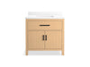 KOHLER K-40639-BD1 Kresla 36" bathroom vanity cabinet with sink and quartz top, light oak - view 4