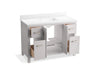 KOHLER K-40640-BD1 Kresla 48" bathroom vanity cabinet with sink and quartz top, atmos grey - view 2