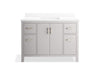 KOHLER K-40640-BD1 Kresla 48" bathroom vanity cabinet with sink and quartz top, atmos grey - view 4