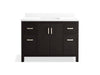 KOHLER K-40640-BD1 Kresla 48" bathroom vanity cabinet with sink and quartz top, carbon oak - view 5