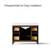KOHLER K-40640-BD1 Kresla 48" bathroom vanity cabinet with sink and quartz top, draper oak - view 4