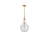 KOHLER K-42197-PE01 Simplice 12" teardrop pendant, brushed moderne brass